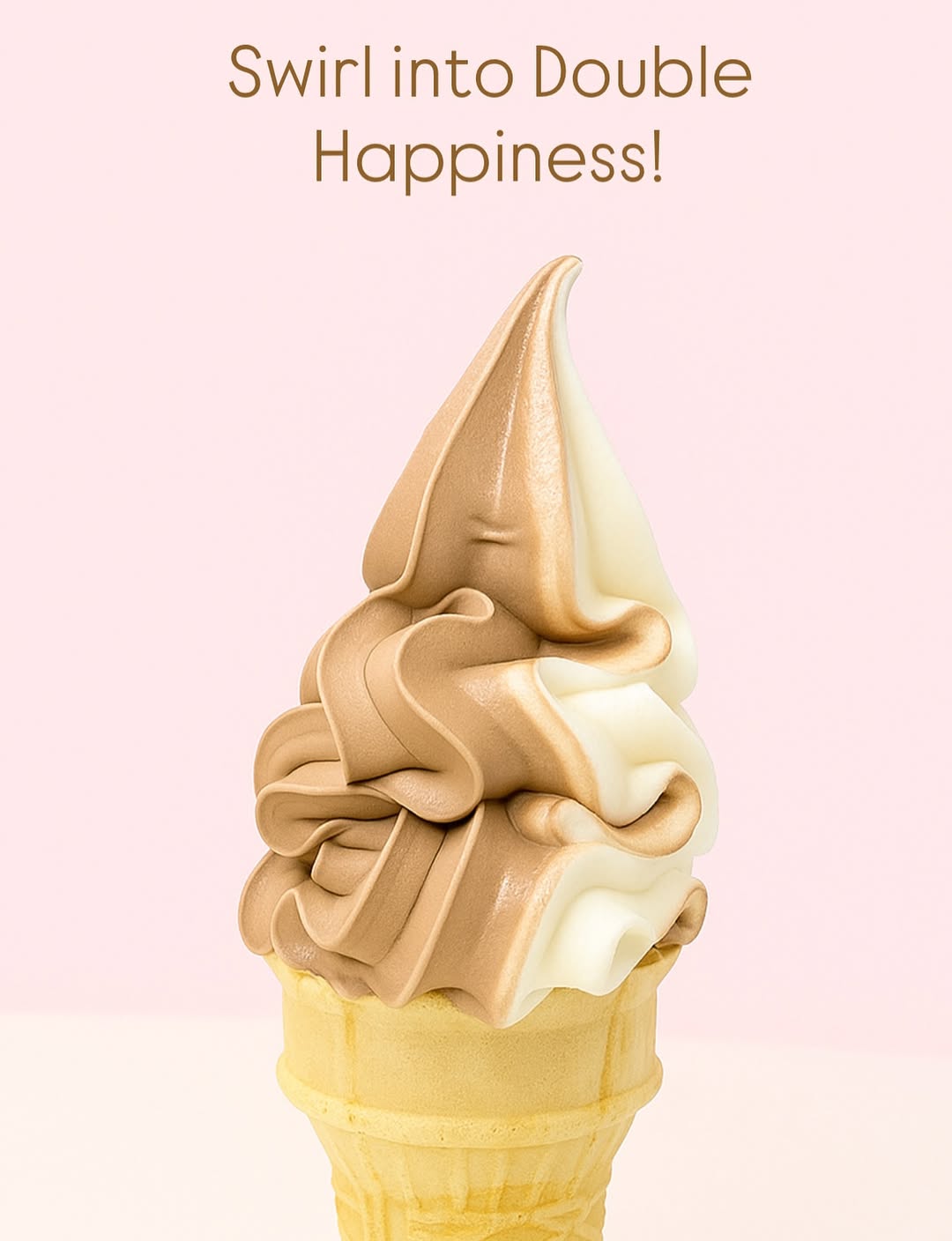 Chocolate and Vanilla Twist Cone